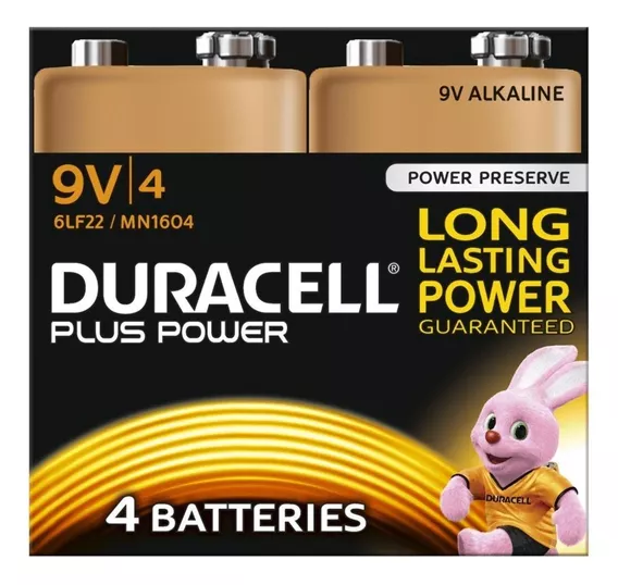 Pilha Duracell Coppertop Mn1604 Retangular - Kit De 4 Unidades