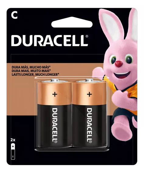 Duracell C Pilhas X2 Média Lr14 Alcalina 1 Cartela