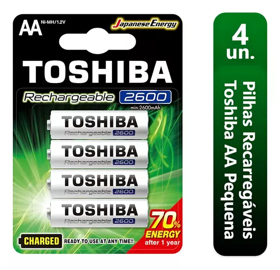 Pilha Aa Toshiba Tnh-6gae Bp-4c Cilíndrica - Unidade